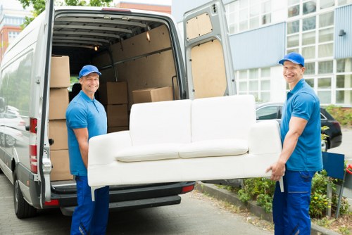 Packing materials and moving boxes prepared for a local move in Uxbridge