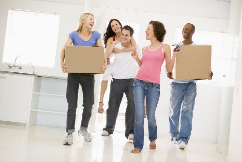Furniture pick-up service planning in Uxbridge residential street