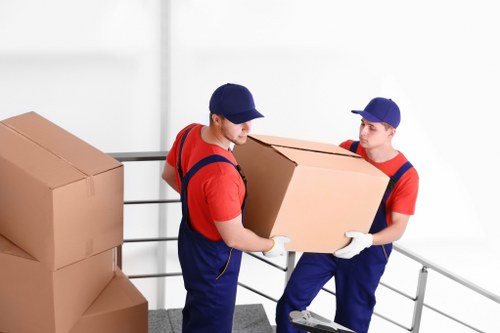 Local removals team helping with a move in Uxbridge