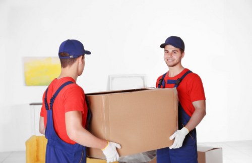 Removal van ready for a local move in Uxbridge