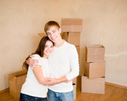 Commercial moving van support for office relocation