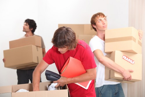 Preparing desks, boxes, and IT items for an office move in Uxbridge