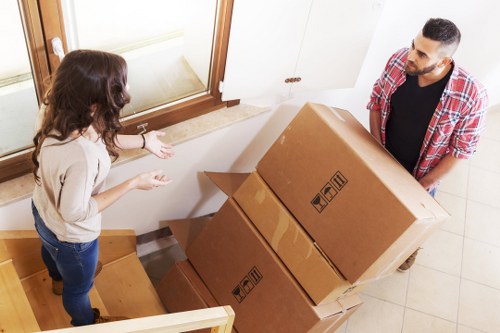 Uxbridge residential move with boxes and furniture
