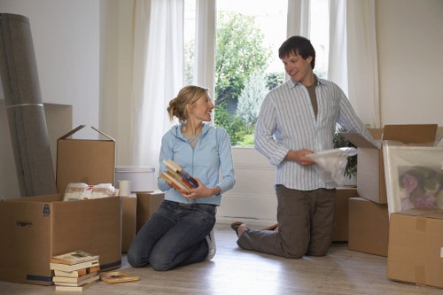 Furniture and boxes loaded carefully for transport in Uxbridge