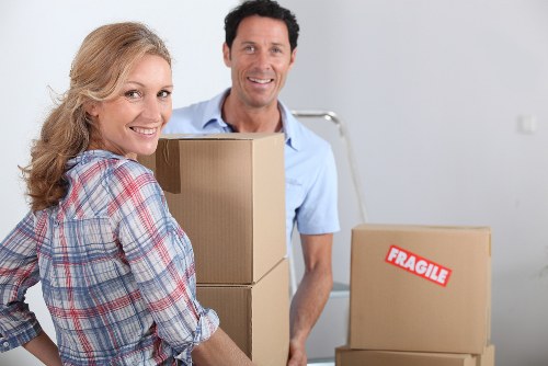 Apartment moving day with careful furniture transport in Uxbridge