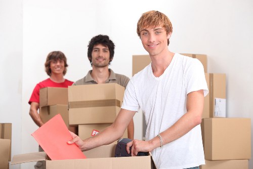Professional movers handling a flat move in Uxbridge