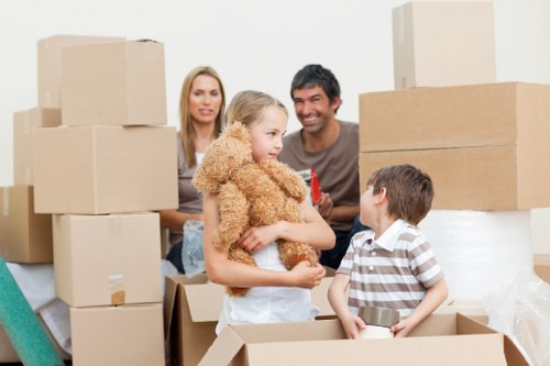 Packing and moving office furniture for a local Uxbridge business